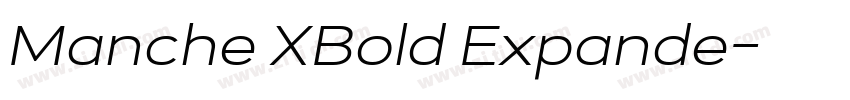 Manche XBold Expande字体转换